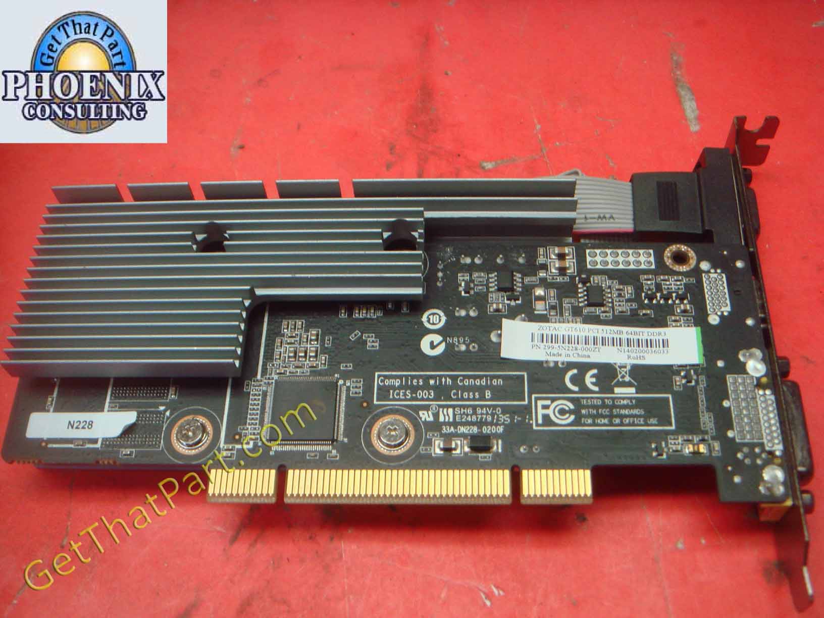 Zotac GeForce GT 610 512m DDR3 64bit DirecTx II Graphics ZT6060410L